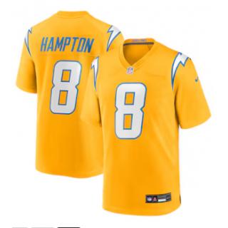Omarion Hampton, Los Angeles Chargers Nike Jersey - Gold